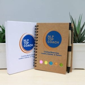 Image of an NLP Top Coach notebook.