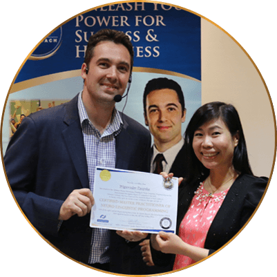 Image of Sebastien Leblond with a successfully graduated student.