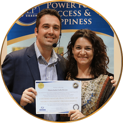 Image of Sebastien Leblond with a successfully graduated student.