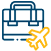 Image of a blue cartoon briefcase.