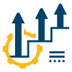 Image of a cartoon arrow pointing upwards.