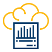 Cartoon graphic of a bar graph.