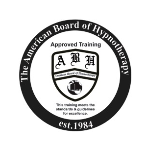 Image of the american board of hypnotherapy logo.