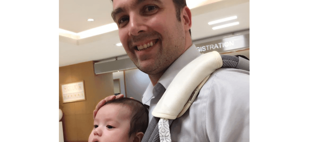 Image of Sebastien Leblond with family.