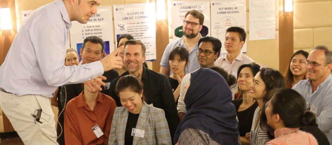 Image of students in an NLP Top Coach course.